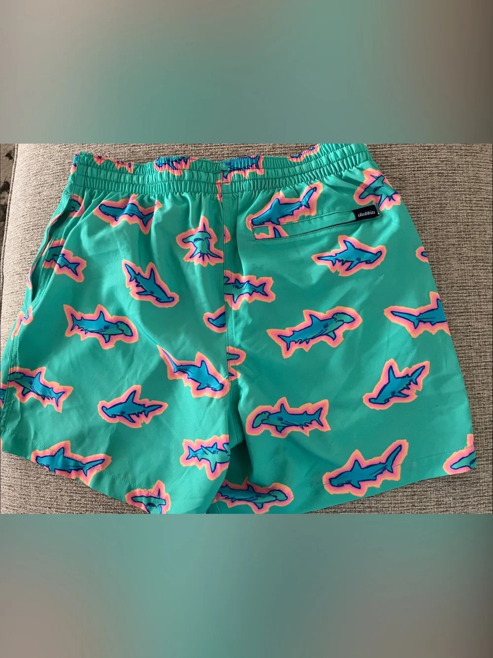 chubbies bright teal